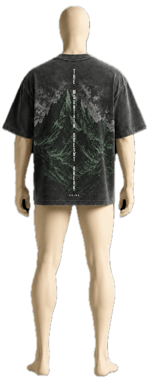Wearing Summit Tee — back